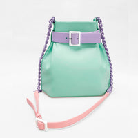 Mini Bucket Chained Bag • Mint