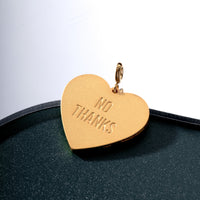 Fuck Yes Pendant • Black / Reversible