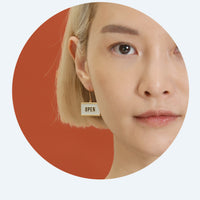 Open & Closed / Earrings • Black