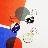 Mini Eclipse Earrings • Black