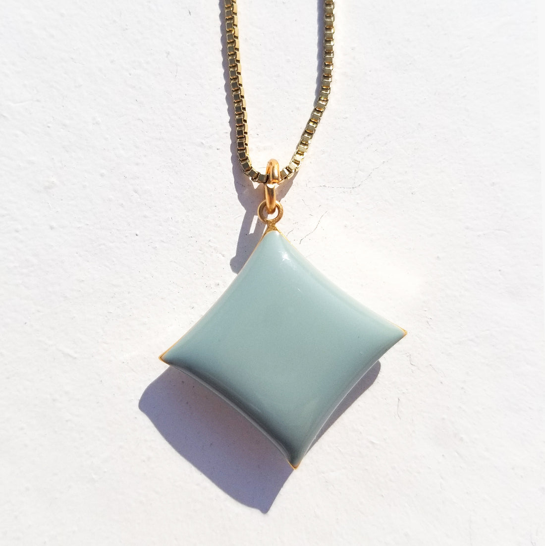 Diamond Necklace • Stone & Pea Green