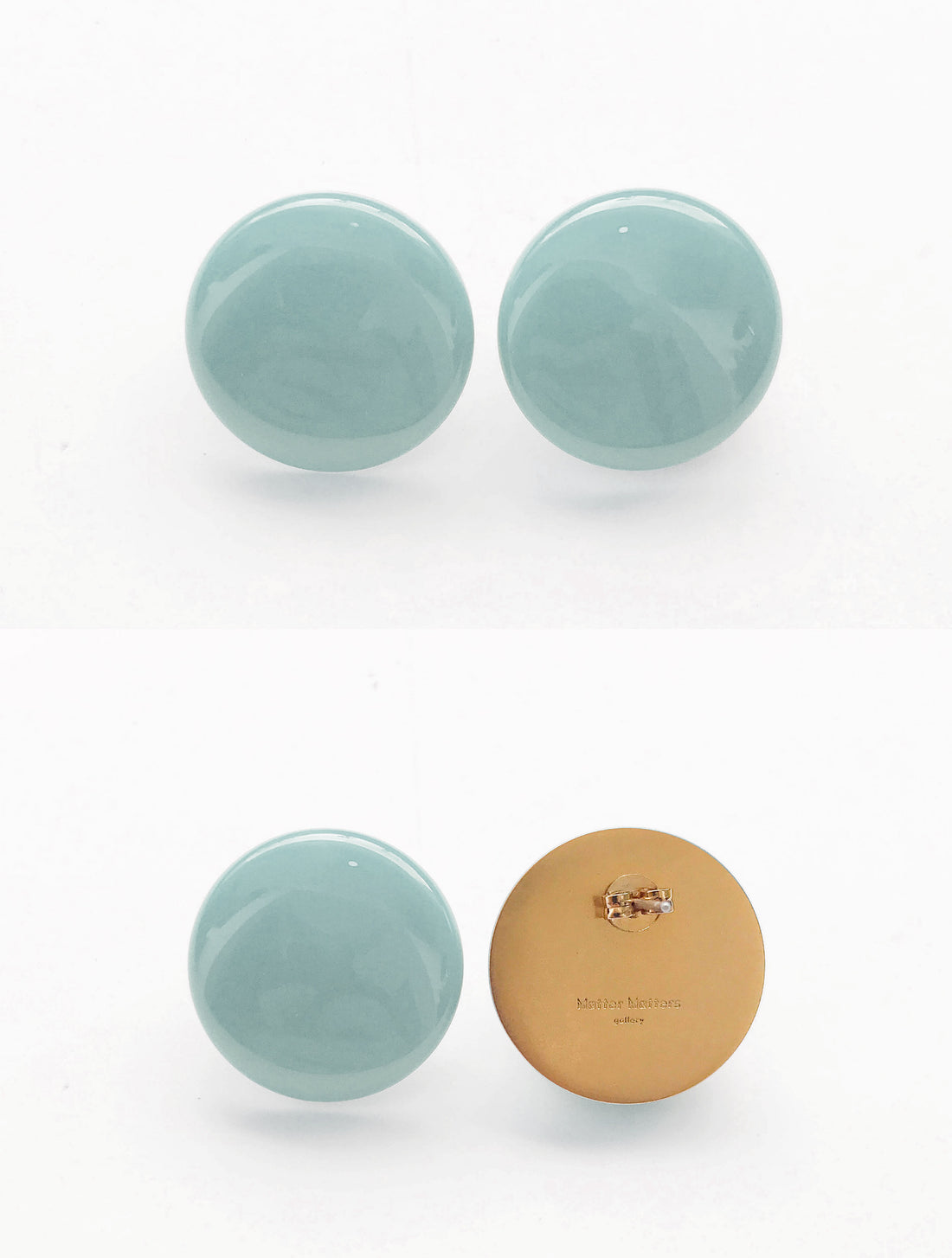 Circle Studs • Dark Teal