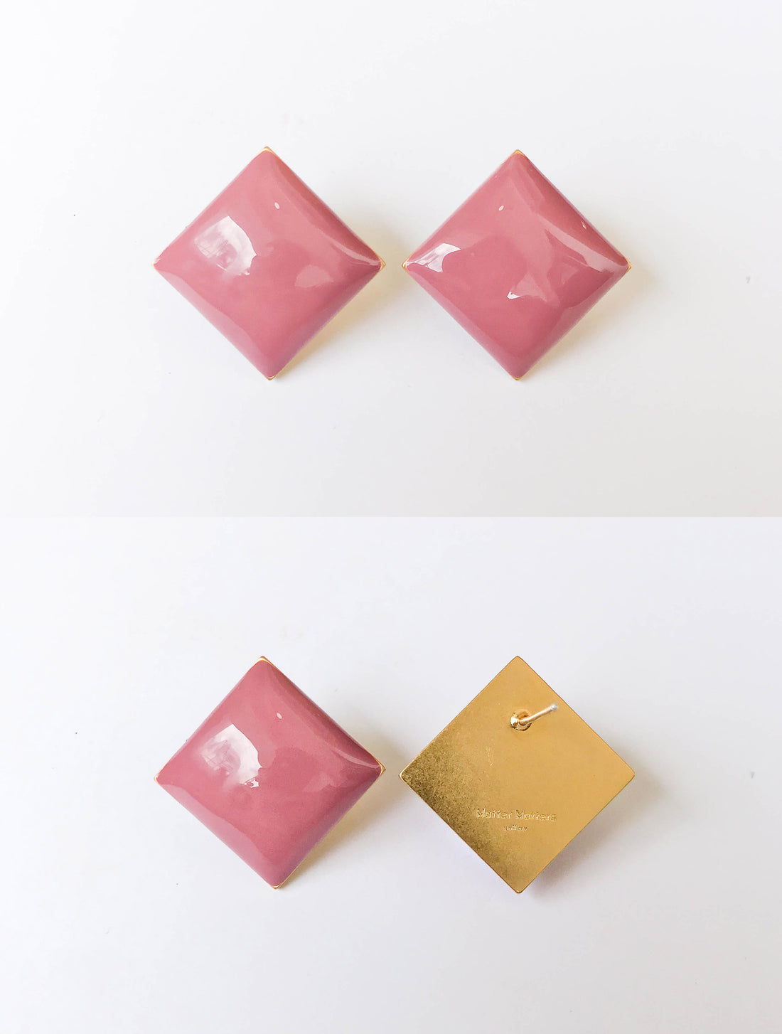 Diamond Studs • Peach Blossom