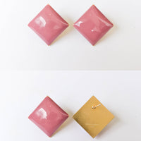 Diamond Studs • Peach Blossom