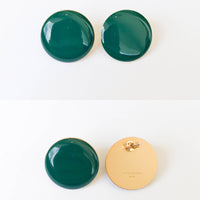 Circle Studs • Dark Teal