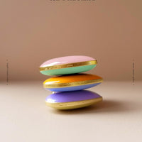 Donut Necklace • Spring Lilac & Royal Blue