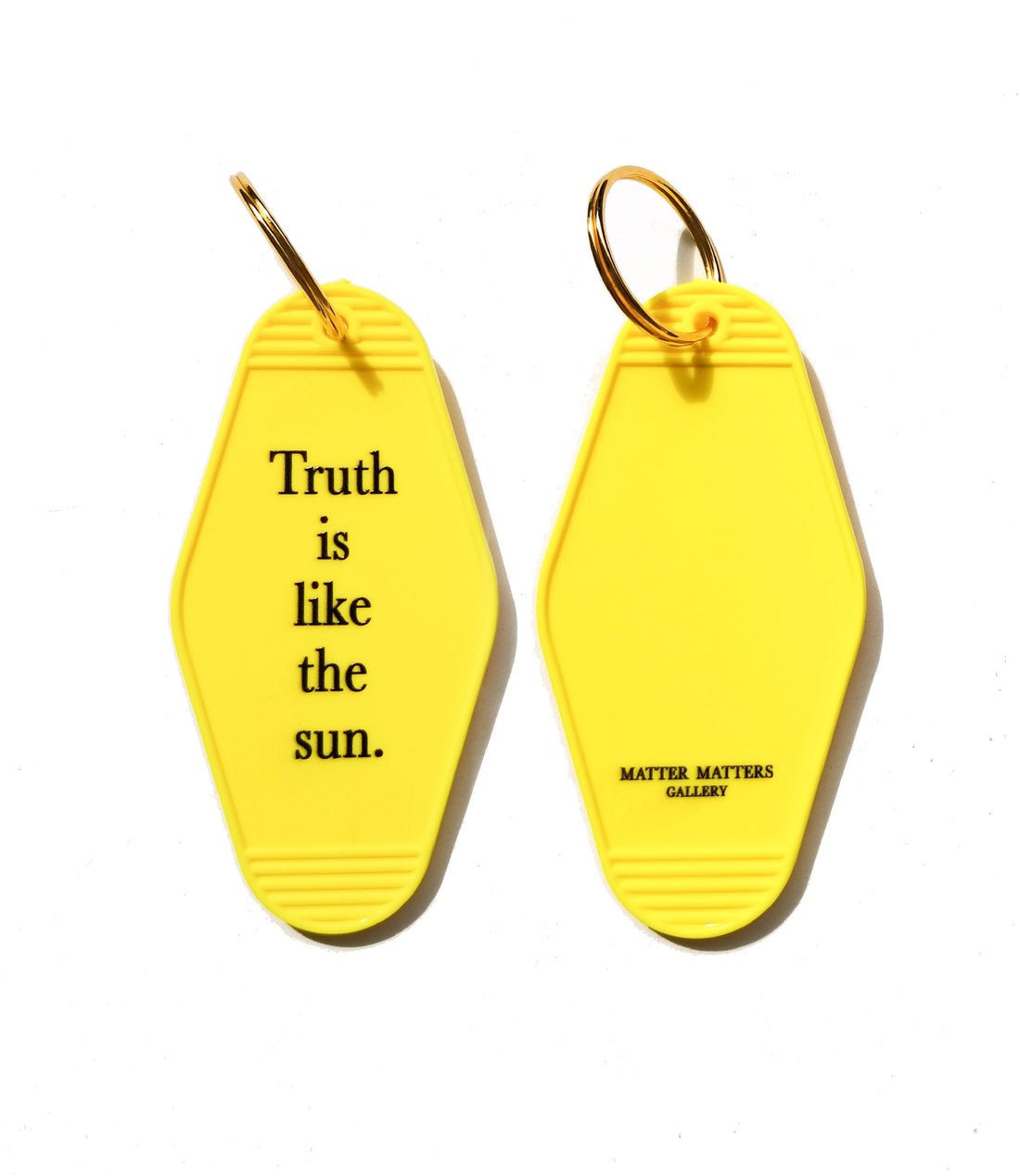 MMG Keyring • Yellow • Truth is like the sun.