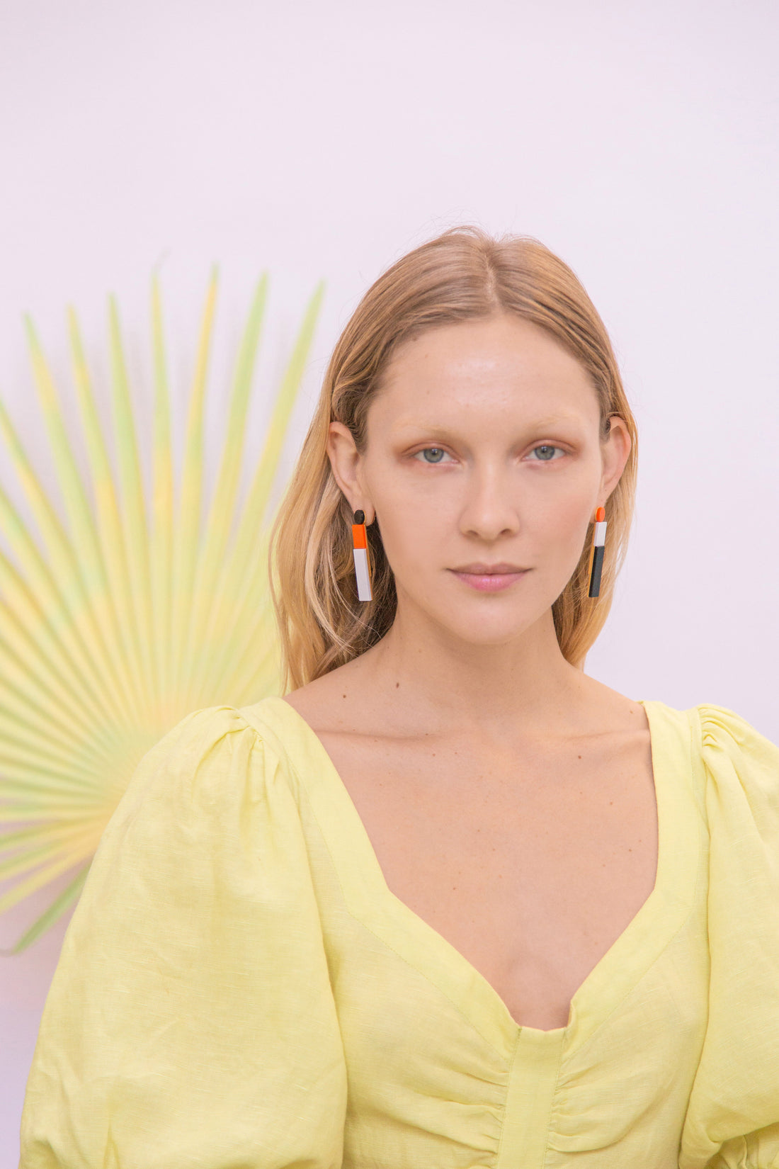 York Drop Earrings • Orange