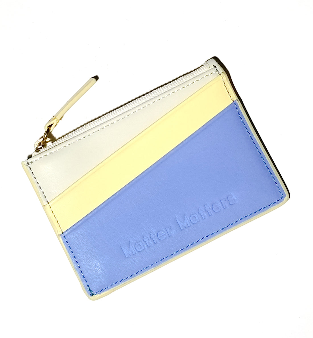 'Unlimited Funds' Zipped Card Holder • Yellow
