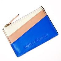 'Unlimited Funds' Zipped Card Holder • Ultramarine