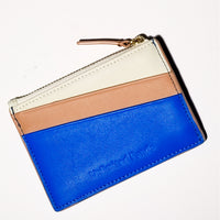 'Unlimited Funds' Zipped Card Holder • Ultramarine