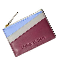 'Good Enough' Zipped Card Holder • Burgundy