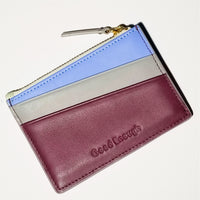 'Good Enough' Zipped Card Holder • Burgundy
