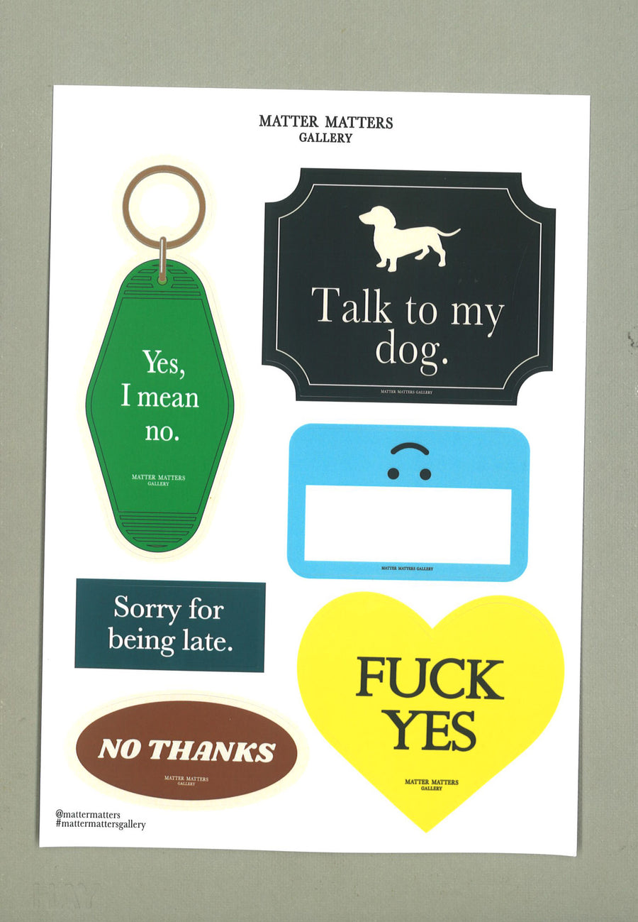 Manners • Sticker Sheet