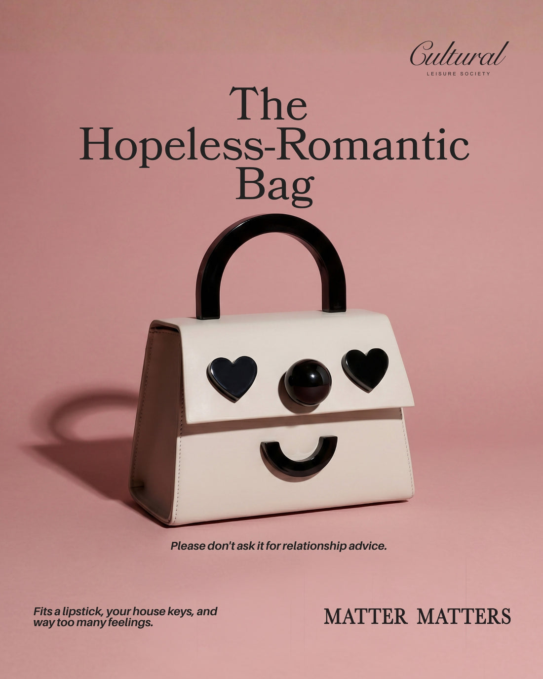 The Hopeless Romantic Bag with Strap  • Beige
