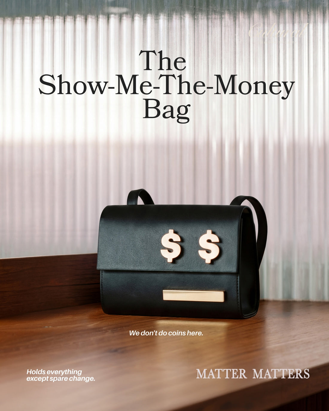 Mini Show Me The Money Bag • Black