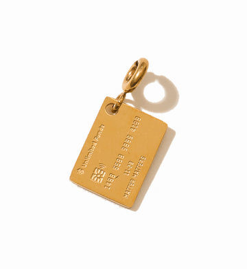Unlimited Funds Credit Card Pendant • Gold