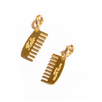 Hello Hair Comb Pendant • Gold