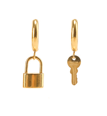 Unlock Secrets Key & Lock Hoops