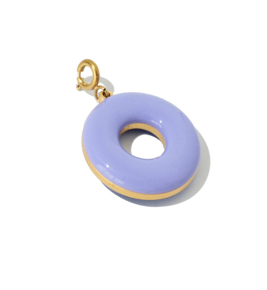 Donut Pendant • Royal Blue & Spring Lilac