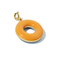 Donut Pendant • Forget-Me-Not & Orange