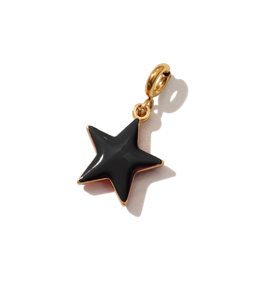 Shining Star Necklace • Black & Cream