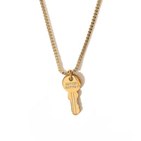 Unlock Key Necklace • Gold