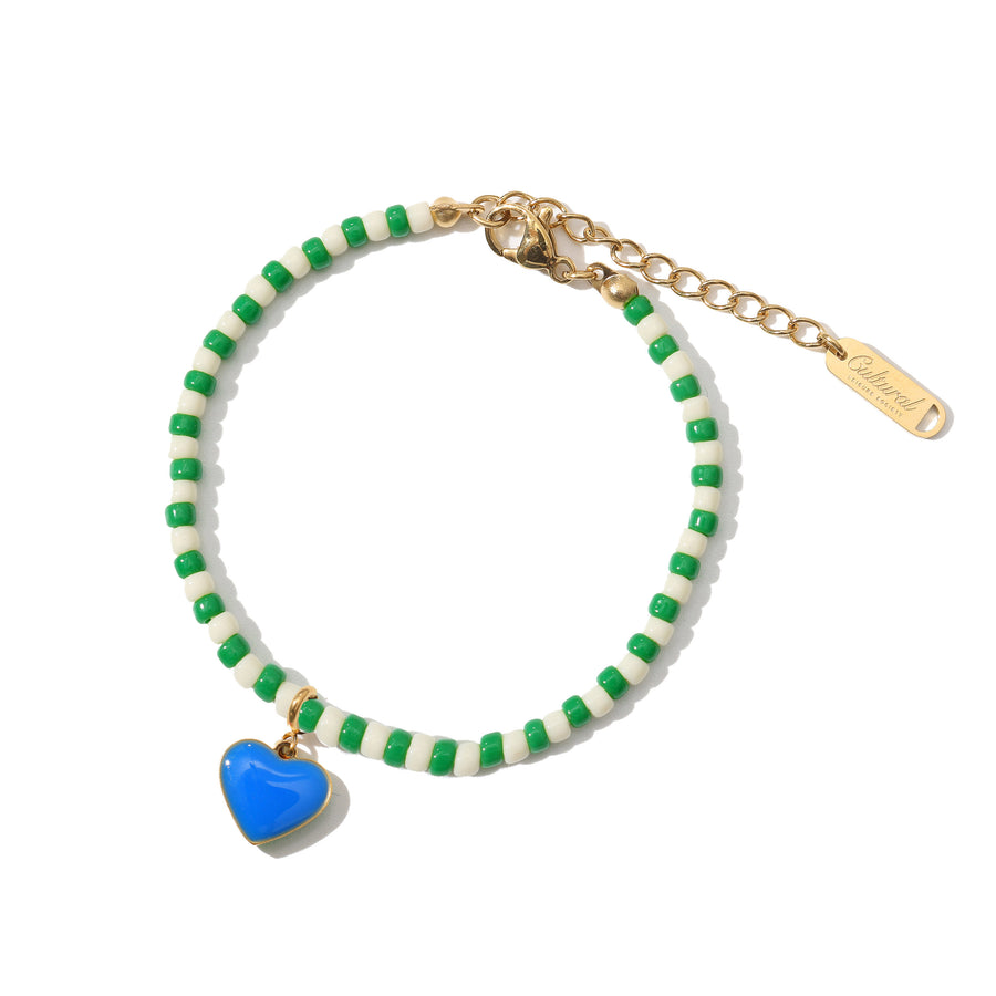 Humble Heart / Bracelet • Cobalt & Green