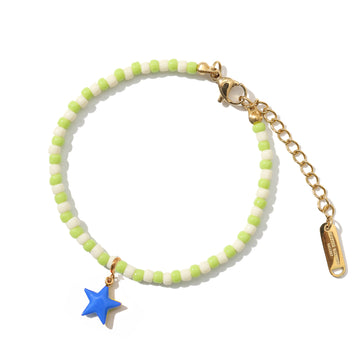 Shining Star / Bracelet • Cobalt & Green