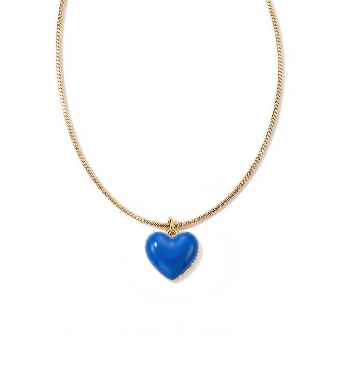 Humble Heart Necklace • Green & Cobalt