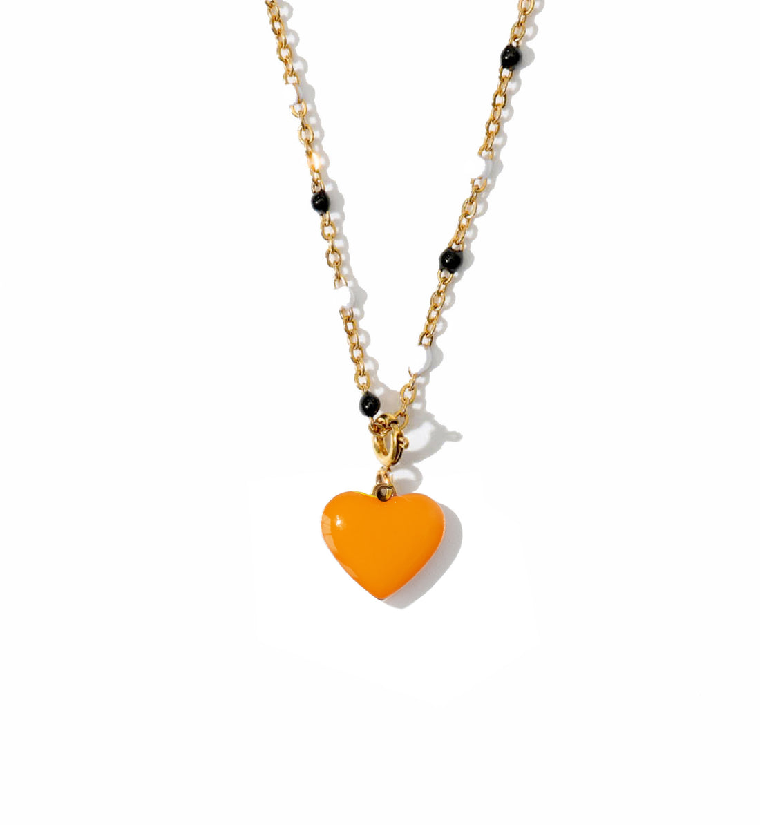 Humble Heart Necklace • Yellow & Orange