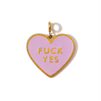 Fuck Yes Dots Necklace • Pink