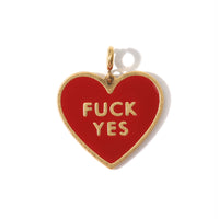 Fuck Yes Pendant • Red / Reversible
