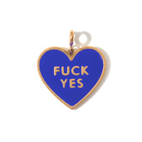 Fuck Yes Necklace • Cyan