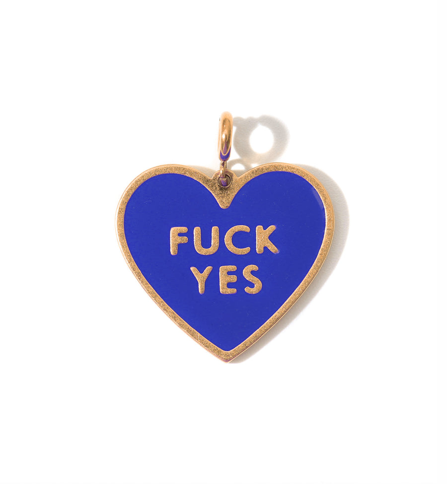 Fuck Yes Necklace • Cyan