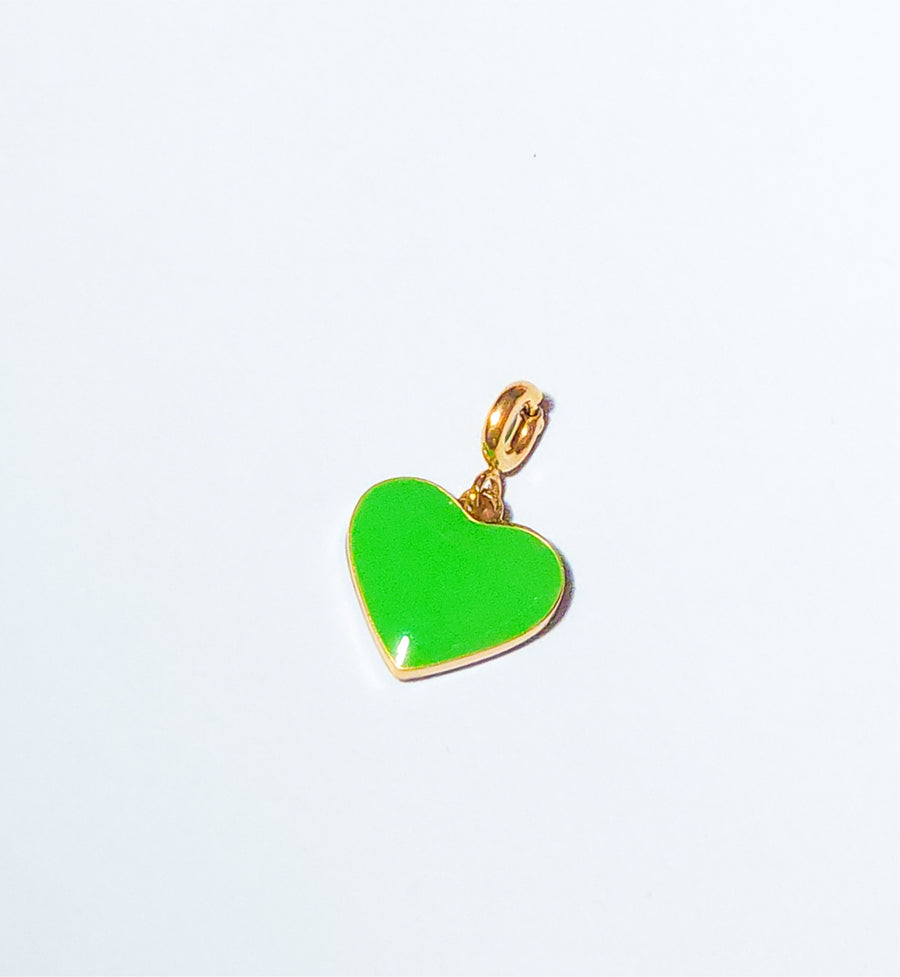 Humble Heart Pendant • Cobalt & Bright Green