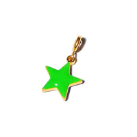 Shining Star Pendant • Cobalt & Bright Green