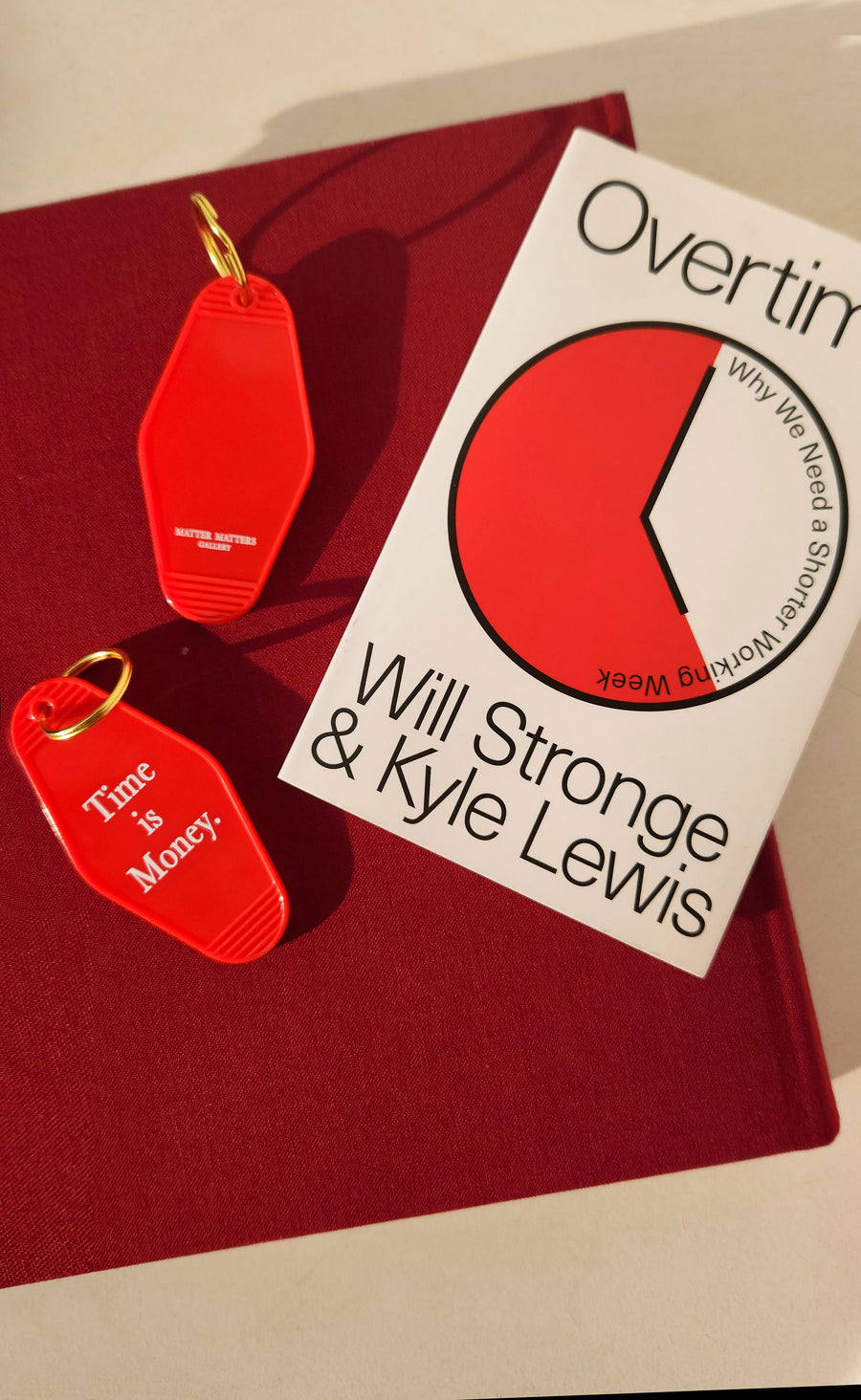 MMG Keyring • Red • Time is Money.