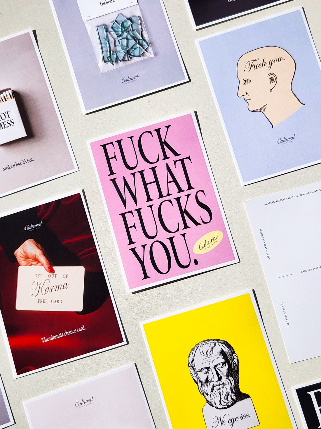 CLS Postcard • Fuck What Fucks You (Pink)