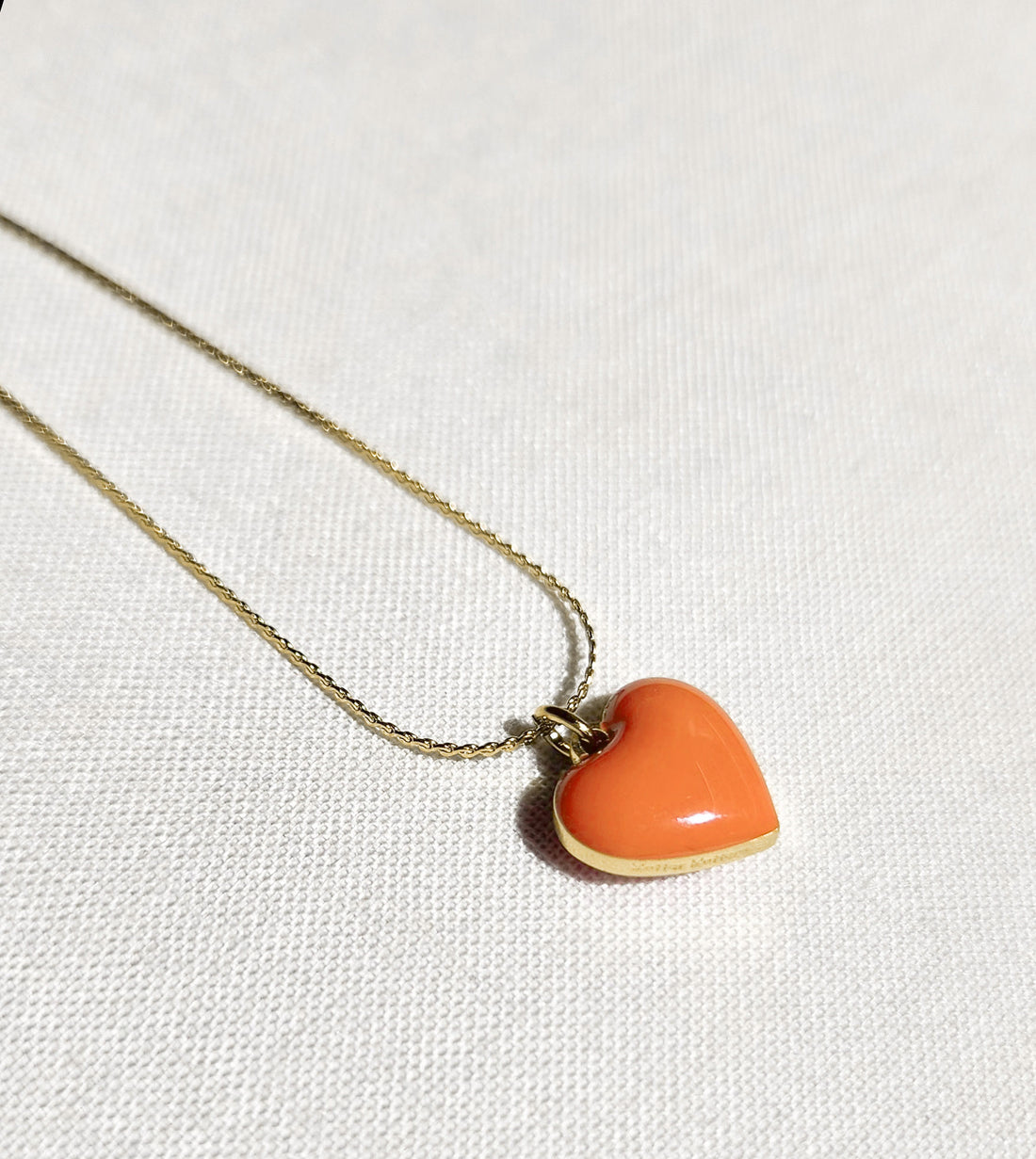 Humble Heart Necklace • Yellow & Orange