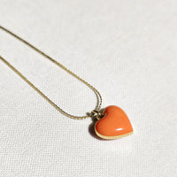 Humble Heart Necklace • Yellow & Orange