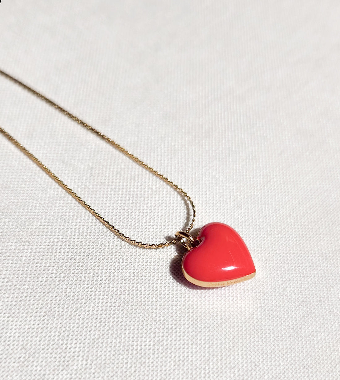 Humble Heart Necklace • Red & Pink