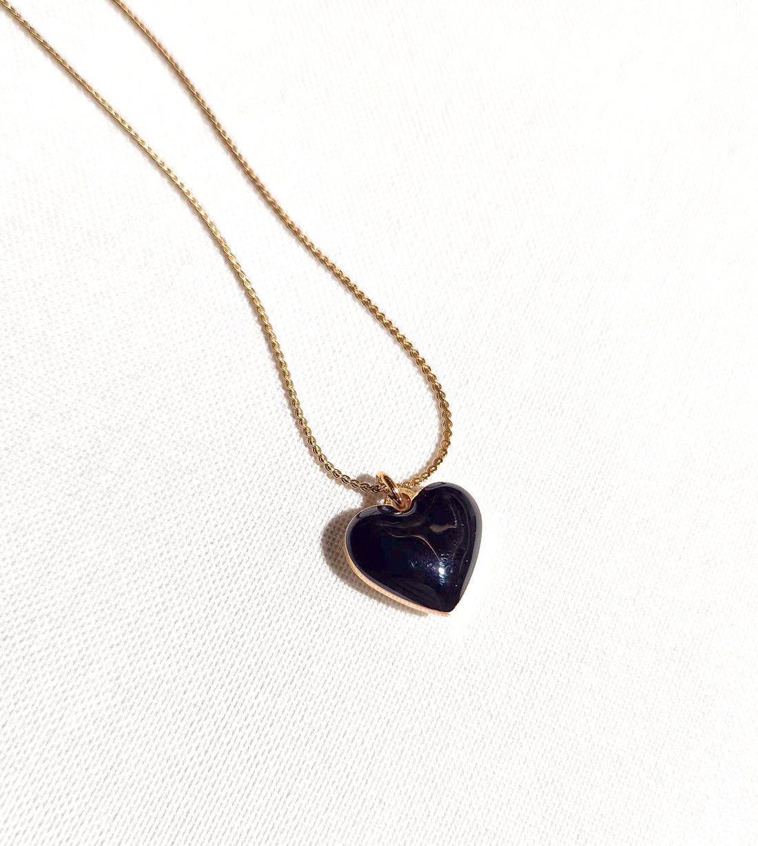 Humble Heart Necklace • Black & White