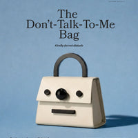 The Don't Talk To Me Bag with Strap • Beige