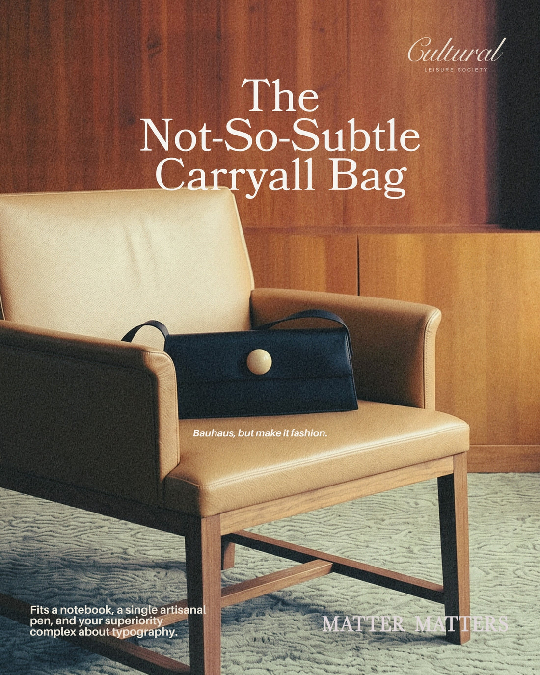 The Not So Subtle Bag • Black