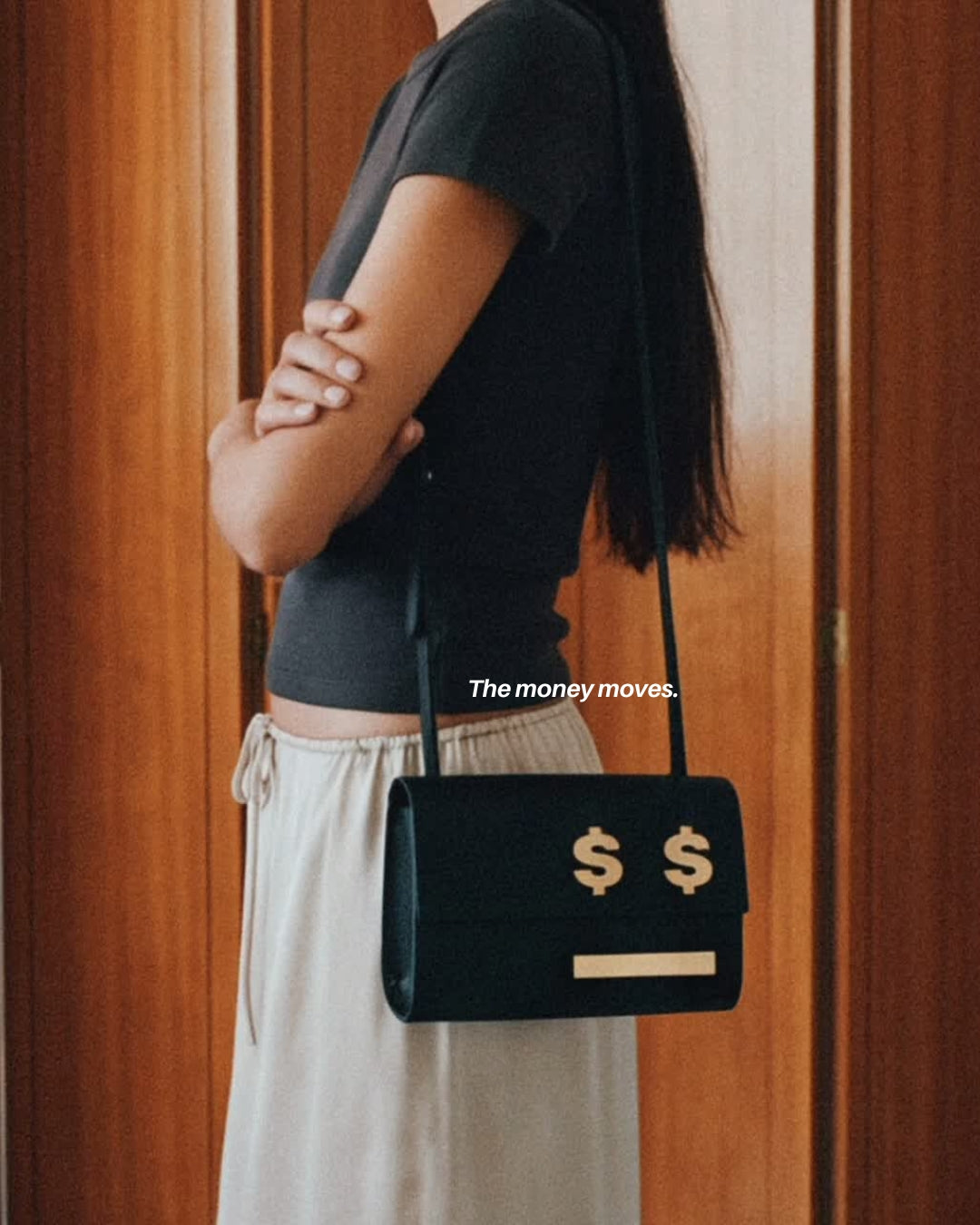 Mini Show Me The Money Bag • Black