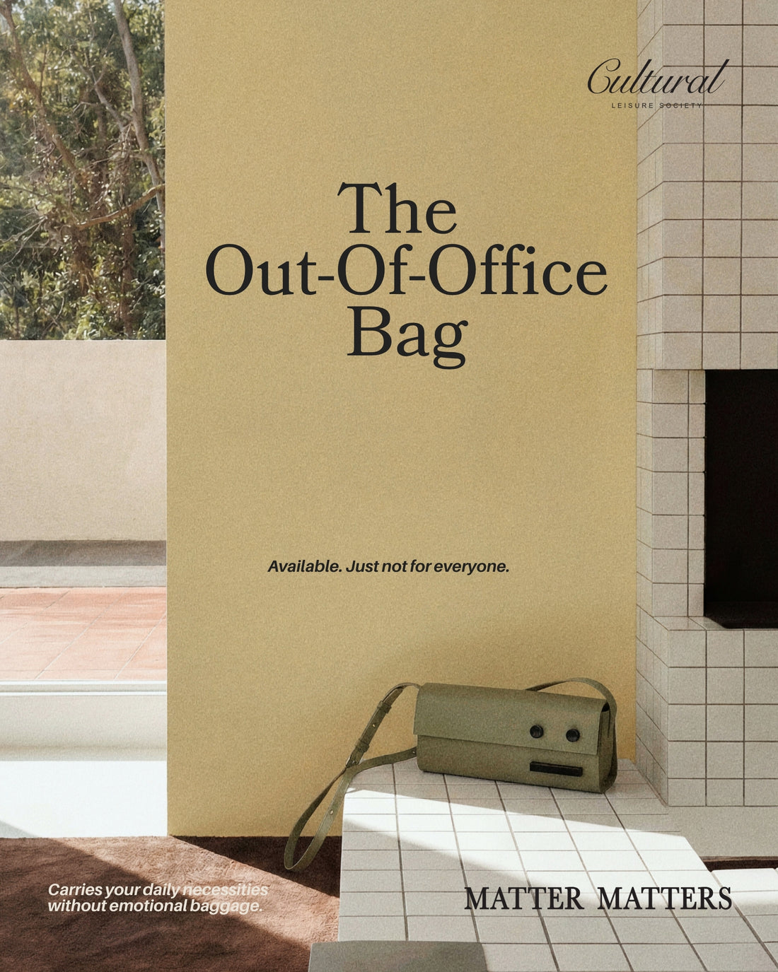 The Out of Office Bag • Olive.
