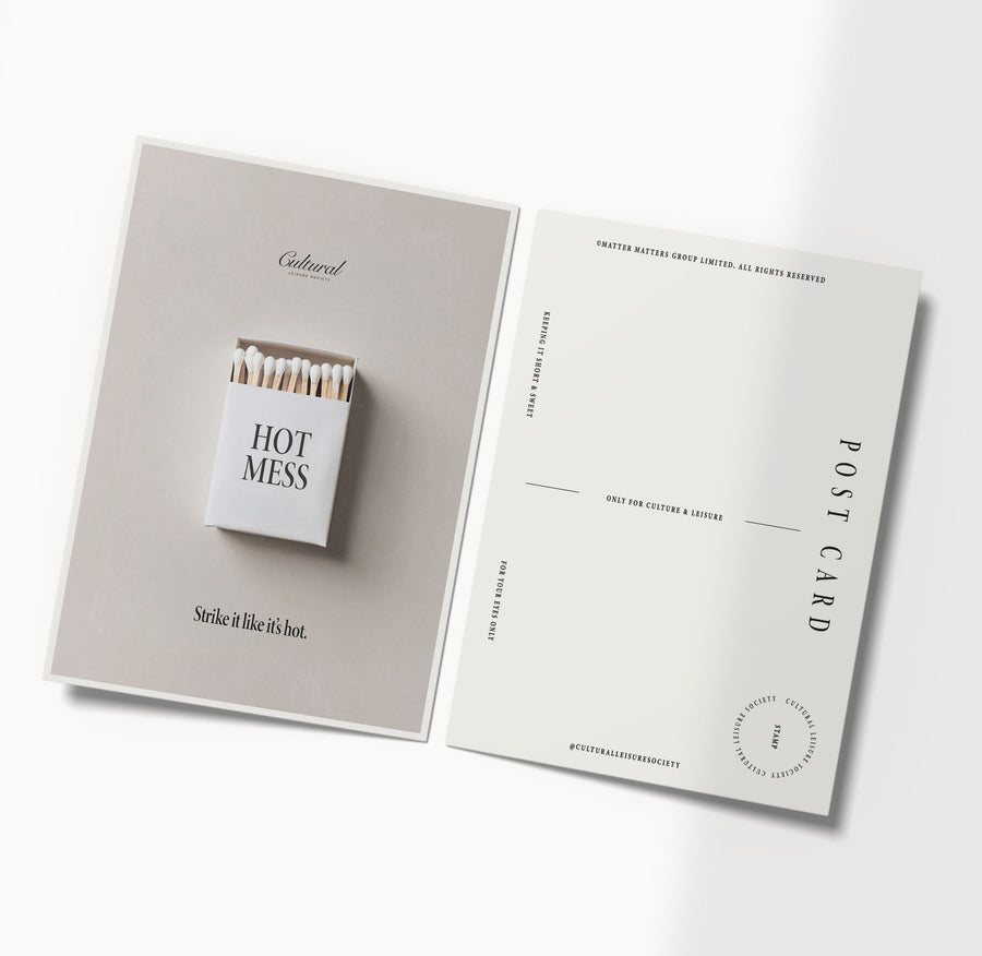 Matches with a 'Hot Mess' label on a 'Cultural' branded card.