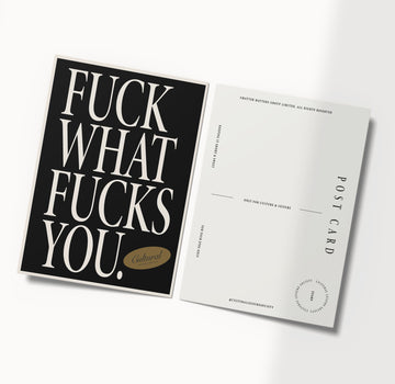 CLS Postcard • Fuck What Fucks You (Black)