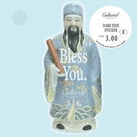 No Bad Days Sticker • Bless You 福 statue